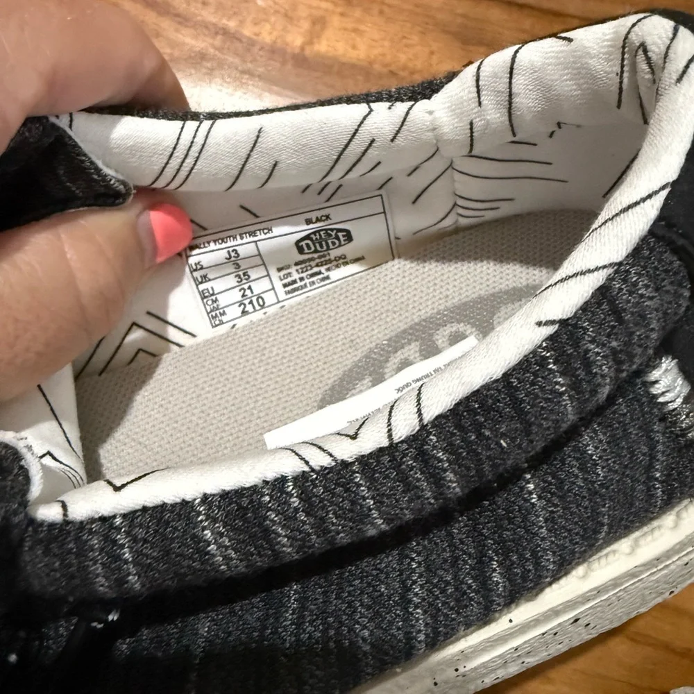 Hey Dude Boys’ Charcoal Slip-On Loafers - Picture 5 of 5